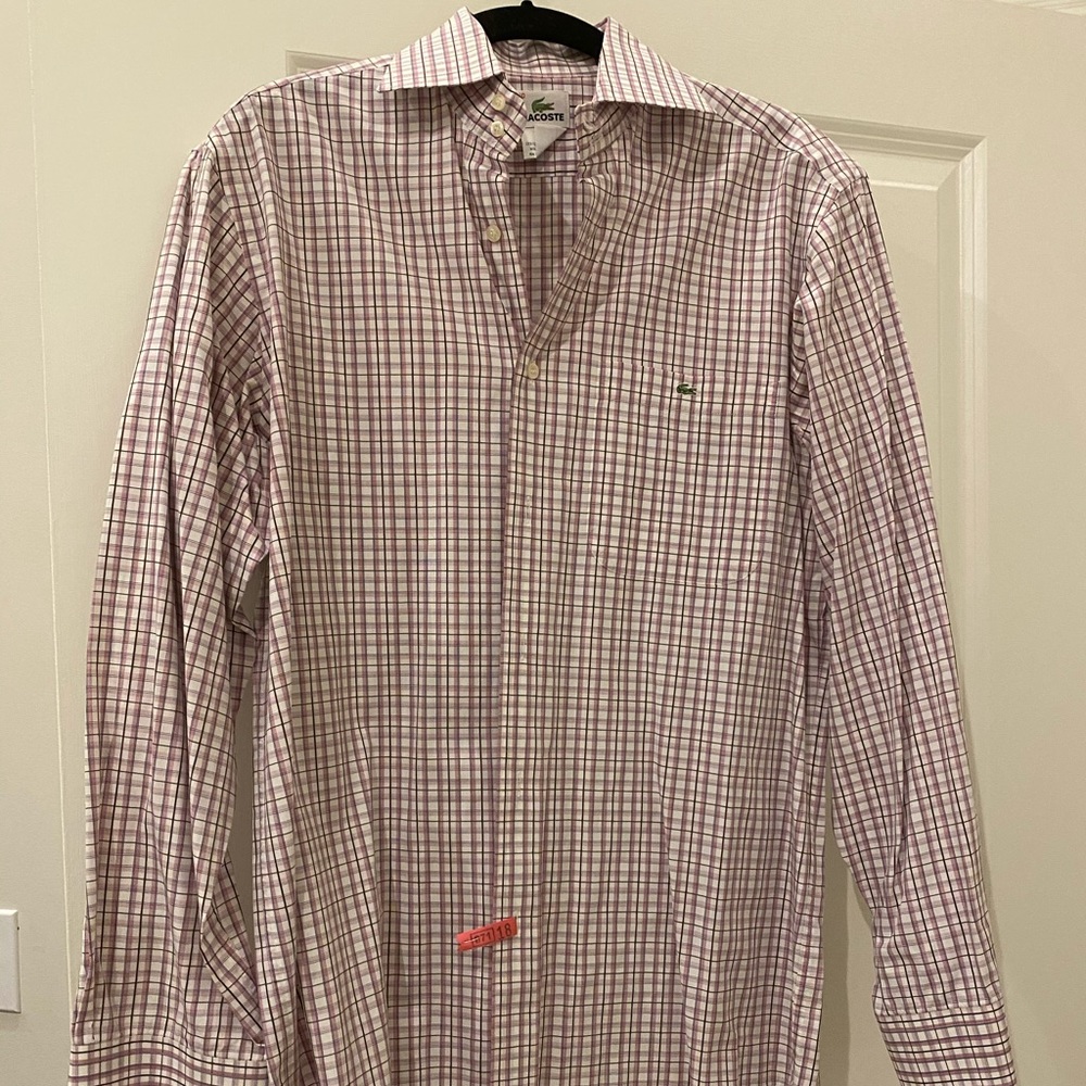 Lacoste button down shirt